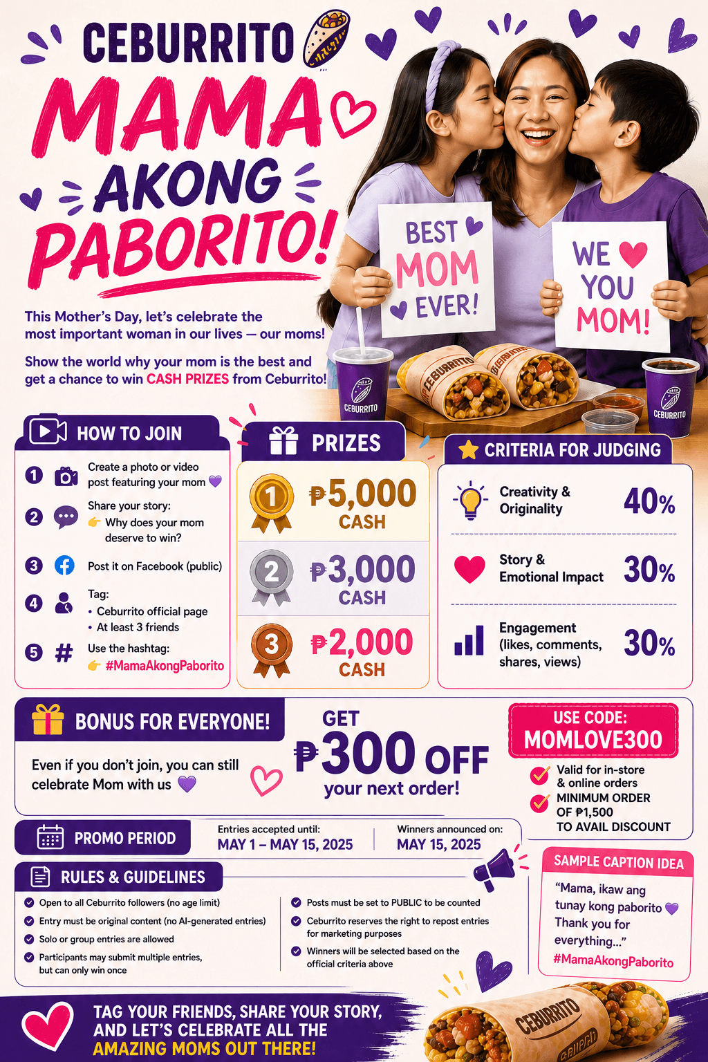CEBURRITO “MAMA AKONG PABORITO!” PROMO